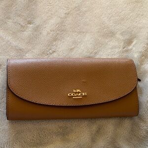 Coach Tan Leather Women's Wallet